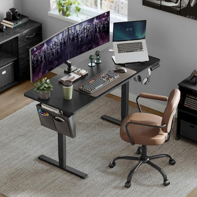 Electric Height Adjustable Standing Desk, Memory Preset Workstation ...