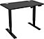 Electric Height-Adjustable Table Standing Desk with Memory Function with 1 Motor(Black)