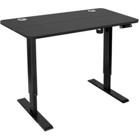 Electric Height-Adjustable Table Standing Desk with Memory Function with 1 Motor(Black)
