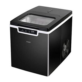 Electric Ice Cube Maker Countertop Machine Automatic Compact Portable 1.8L Black
