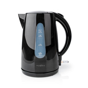 Electric Kettle, 1.7L, Cordless, with Boil Dry Protection, Black