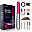 Electric Nail Drill Manicure Pedicure Kit for Real and Acrylic Nails 6 Heads