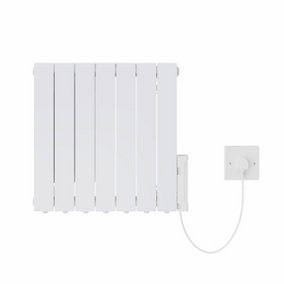 Electric Oil Filled Radiator WiFi Timer Portable Wall Mounted Thermostat Heater White 1200W