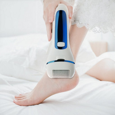 Electric Pedicure Tools Set Callus Remover with LED Light in Blue