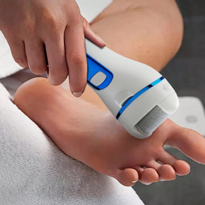 Electric Pedicure Tools Set Callus Remover with LED Light in Blue