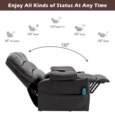 Extra large power store lift recliner