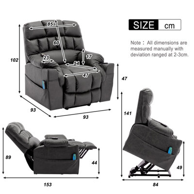 Extra large online lift recliner