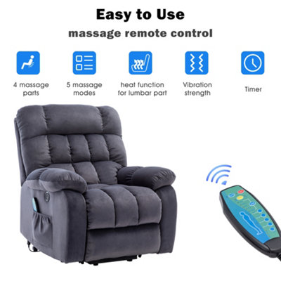 Recliner with lift store and massage