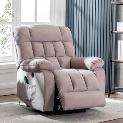 Lift recliner with massage and deals heat