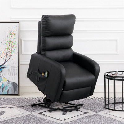 Electric Power Lift Recliner Chair with Heat, Vibration Massage 2 Side ...