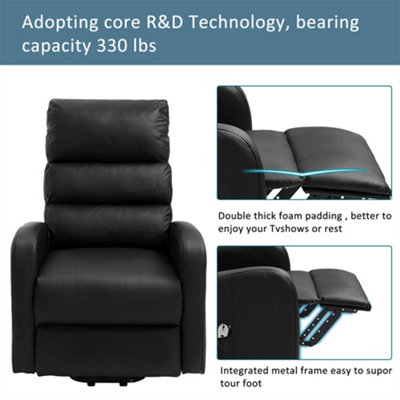 Electric Power Lift Recliner Chair with Heat, Vibration Massage 2 Side ...