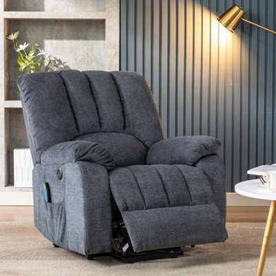 Electric Power Lift Recliner Chair with Massage, Heat and USB Ports