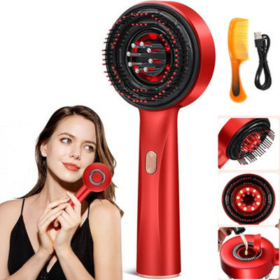 Electric Red Light Scalp Massager Comb - Boost Hair Growth & Scalp Health