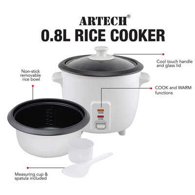 Electric Rice Cooker with Keep Warm Function - Cooker with Non-Stick ...