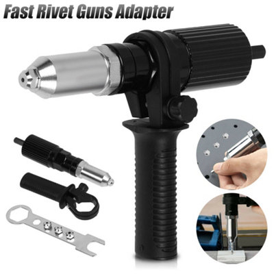 Electric Rivet Nut Gun Cordless Drill Pop Adapter Riveting Riveter ...