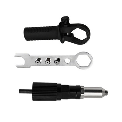 Electric Rivet Nut Gun Portable Riveting Tool Kit Rivet Gun Head Power ...