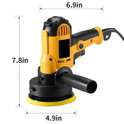 Electric rotary car polisher 5-inch buffer detailing machine with pad kit