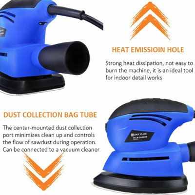 thumbnail image 2 of 200W 247bid Electric Detail Mouse Sander – Palm Grip, Delta Head, With Dust Box 2 of 4