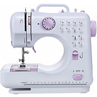 Electric Sewing Machine Multifunction 12 Stitches Portable Mini 2 Speed Tool Kit