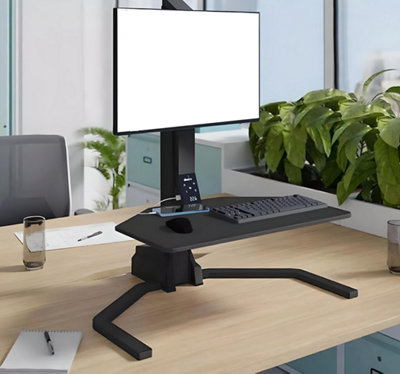 MADURIAO Adjustable Monitor Stand – Ergonomic Riser For Desk, 3 Height Settings, 44 Lb Capacity