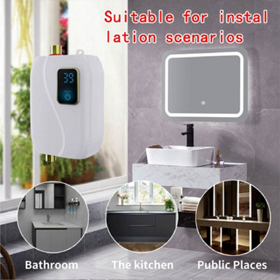 Mini Tankless Water Heater, 3000W 110V Under Sink Instant
