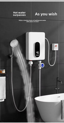 Electric Tankless Water Heater 220V Instant Electric Tankless Hot Water ...