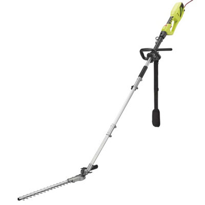 Electric Telescopic Extendable Hedge Trimmer with 2.5m Reach, Shoulder Strap & Blade Cover (900W Telescopic Hedge Trimmer)