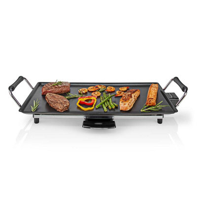 27" Electric Griddle Grill - 1500W Nonstick Teppanyaki Plate With Adjustable Temp (32-482°F) For Indoor/Outdoor Cooking