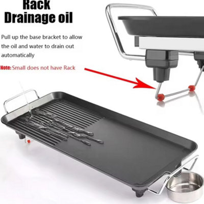 Electric Teppanyaki Table Top Griddle BBQ Hot Plate Barbecue Grill Pan