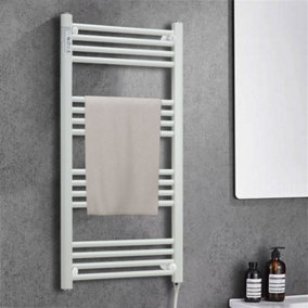 Electric Towel Warmer Stainless Steel Towel Warmer Rack for Bathroom 16 Bars Wall Mounted Towel Heater 50cm W x 100cm H
