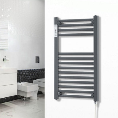 Electric Towel Warmer Wall Mounted 14 Bars Stainless Steel Heated Towel Racks for Bathroom 40cm W x 70cm H