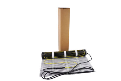 Electric Underfloor Heating Sticky Mat 100W PVC Twin Conductor Cable Heating Mat 12m²