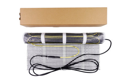 Electric Underfloor Heating Sticky Mat 100W PVC Twin Conductor Cable ...