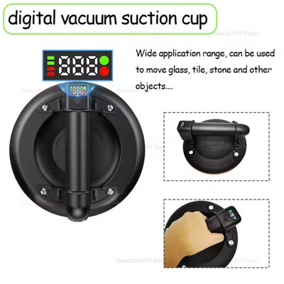 8" Electric Vacuum Suction Cup 200kg For Handling Glass, Tiles W