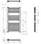 Electric Vertical Round Towel Rail with 18 Rails - 920mm x 480mm - 300 Watt - Chrome - Balterley