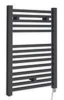 Electric Vertical Square Towel Rail with 14 Rails - 690mm x 500mm - 300 Watt - Anthracite - Balterley