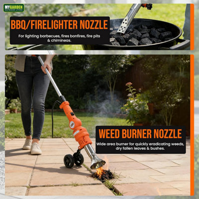 Electric Weed Burner 2000W Dual Heat Setting with Detachable