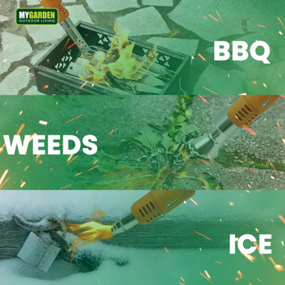 Electric Weed Burner With Extension Attachment , 5 Nozzles, Heat