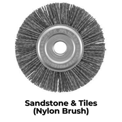 Electric Weed Remover Brush Tool - Replacement Brush Set Only - Nylon - 3