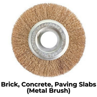 Electric Weed Remover Brush Tool - Replacement Brush Set Only - Wire - 3