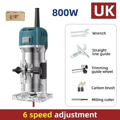 Electric Wood Trimmer Router for Laminate and Carpentry 800W