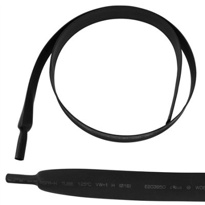 Electrical Heatshrink Tubing Sleeving Waterproof Black 16mm x 1.0 Metre