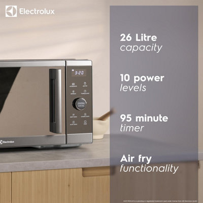 Electrolux Grey 26L Air Fryer Combination Microwave