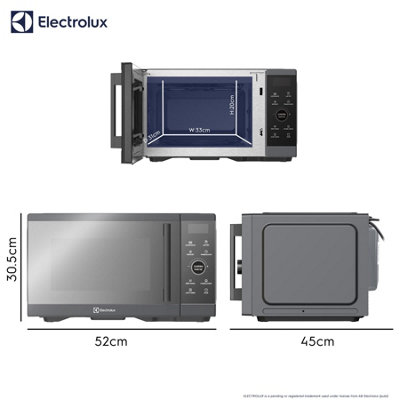 Electrolux Grey 26L Air Fryer Combination Microwave