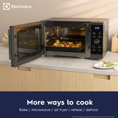 Electrolux Grey 26L Air Fryer Combination Microwave