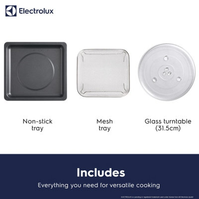 Electrolux Grey 26L Air Fryer Combination Microwave