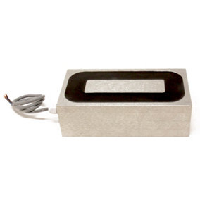Electromagnet with 10mm Mounting Hole for Door and Hatch Mechanisms - 203.2 x 101.6 x 63.5mm thick - 907kg Pull