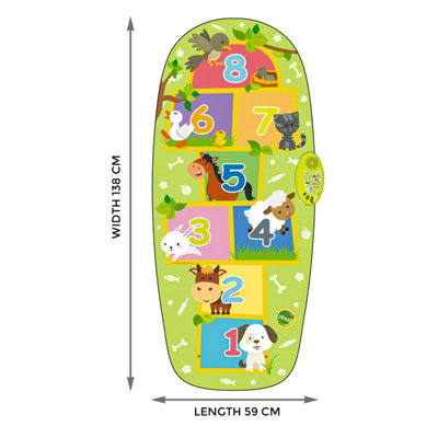 Electronic Animal Hopscotch Touch Musical Play Mat Educational Fun Toy ...
