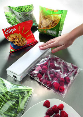 Electronic Bag Resealer - Compact, Portable, Battery Operated Food ...