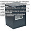 Electronic Combination Cash Safe - 350 x 330 x 500mm - 2 Bolt Lock Wall Mounted